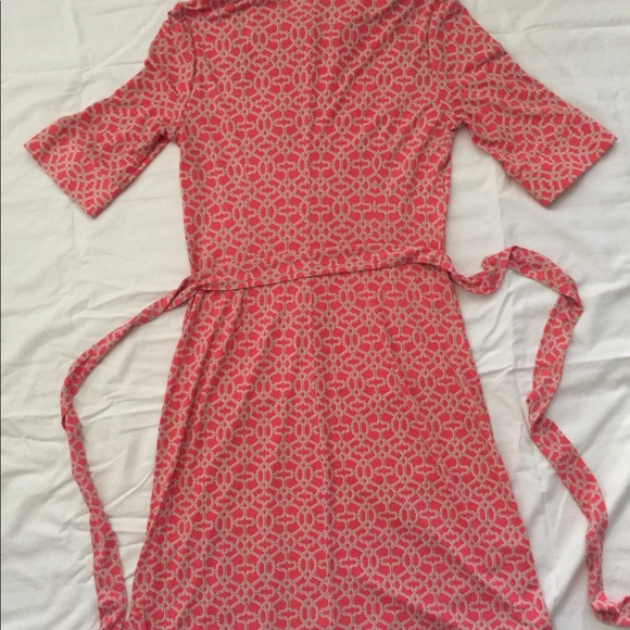 Laundry by Shelli Segal coral/tan dress - Picture 6 of 7